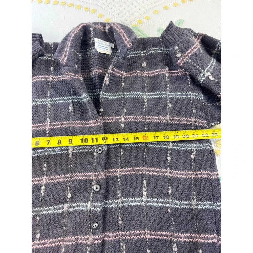Vintage Pendleton Country Sophisticates Wool Blend Cardigan Sweater Gray XL USA - Picture 4 of 9